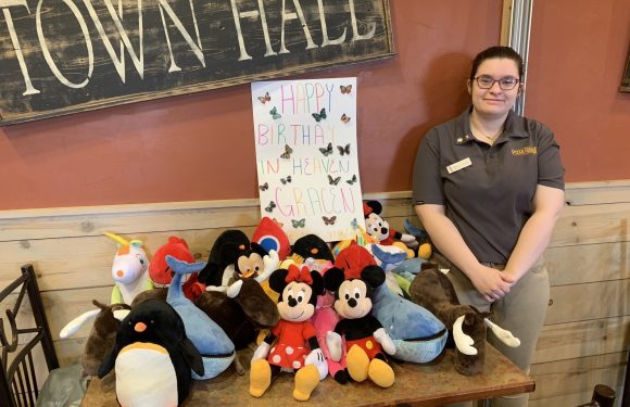 Megan with Gracen's "Care"Bears