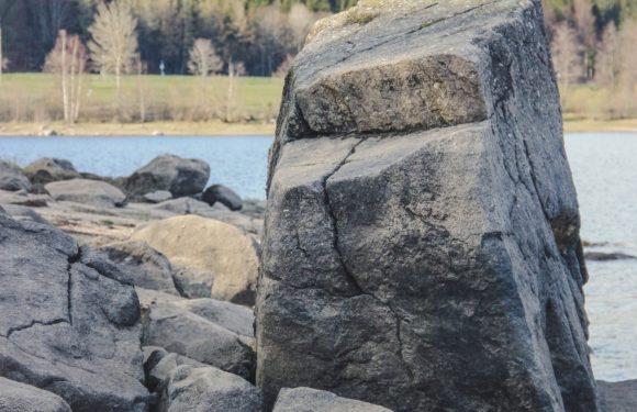 Large Rock near a River