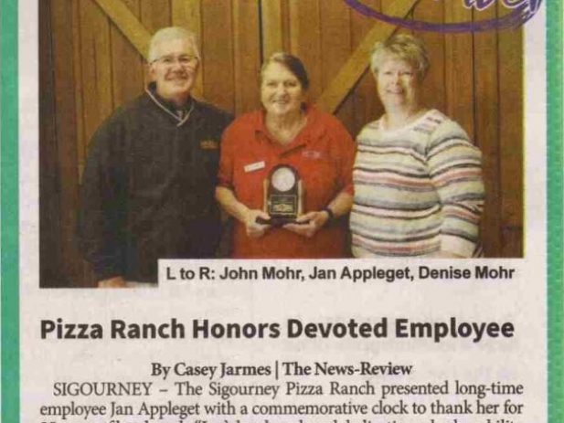 Newspaper Clipping - picture and thank you for Jan