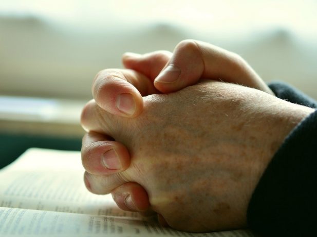 Folded hands