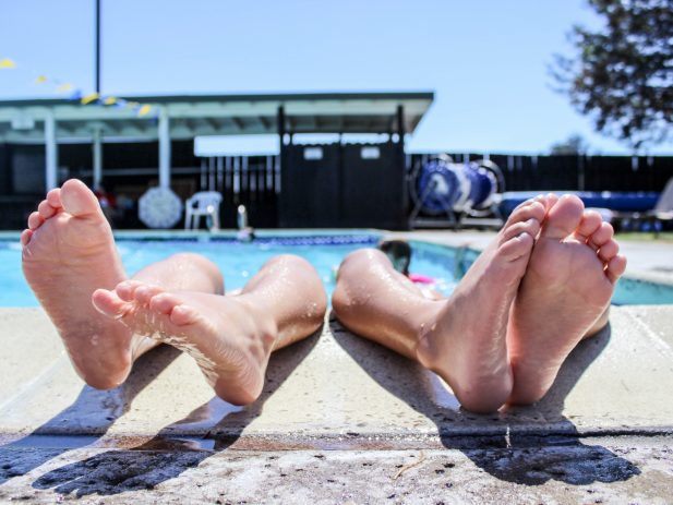 Summer time at the pool