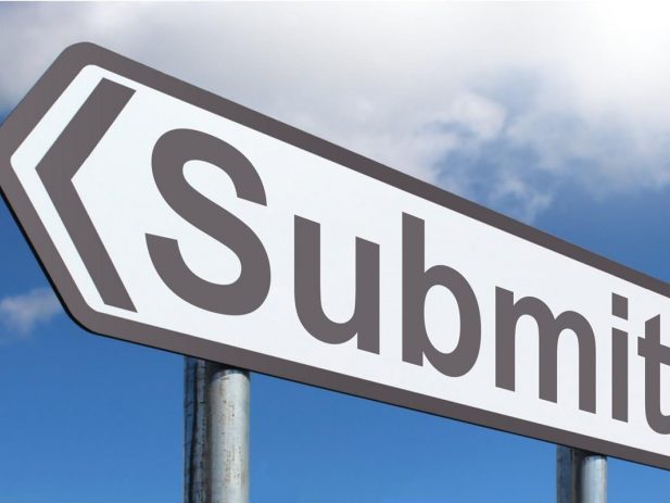 Road sign that says Submit