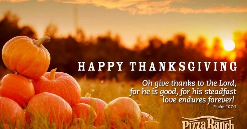 Have A Blessed Thanksgiving! | Pizza Ranch