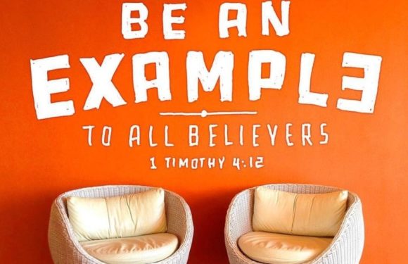 Orange image with Bible verse