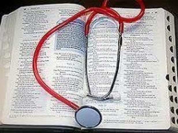 Bible with Stethoscope