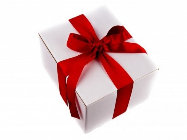 Wrapped gift box